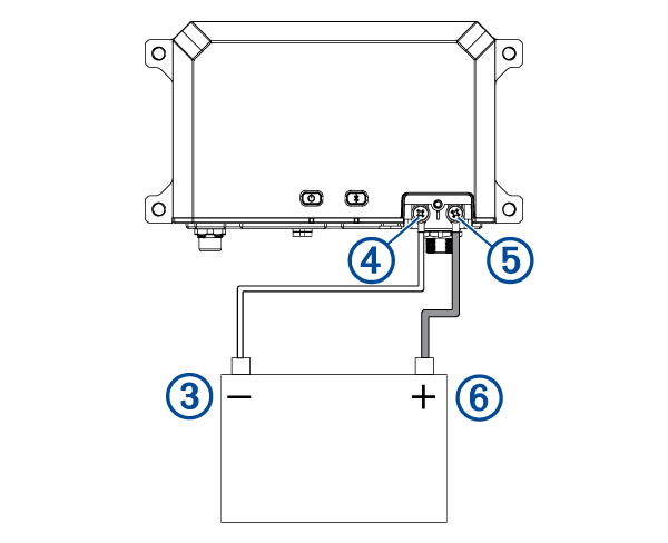 Device power wiring with callouts