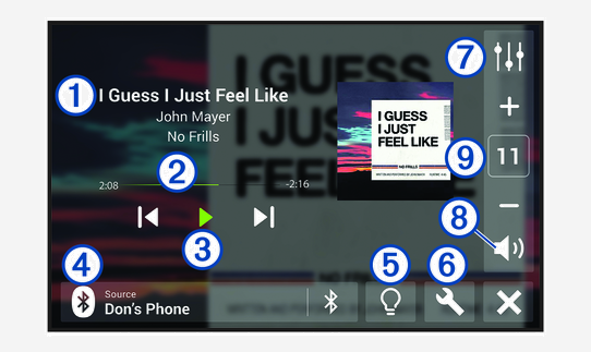 Overview of the Tread Audio app with callouts